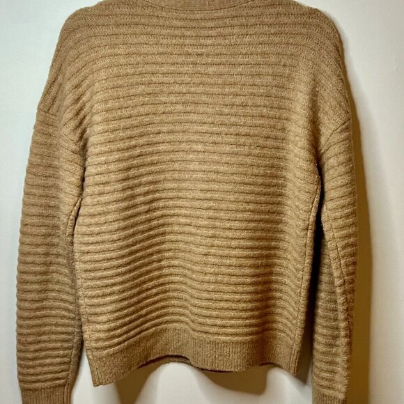 Theory Sweater Cardigan Preppy Wool Blend Cardi Paramour Yak Size M - Picture 4 of 6